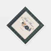 Serviette En Papier Luxsary Teddy Bear Plaid Baby Shower (Coin)