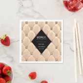 Serviette En Papier luxueuse douche nuptiale tufted or (En situation)