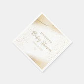 Serviette En Papier Luxueux Baby shower Or (Coin)
