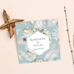 Serviette En Papier Luxueux feuillage Tropical Monogram Papier Napkins