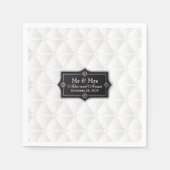 Serviette En Papier Luxueux Mariage personnalisé | Napkin (Devant)