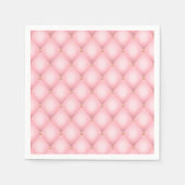 Serviette En Papier Luxueux Motif en diamant verni rose (Devant)