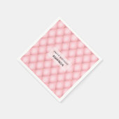 Serviette En Papier Luxueux Motif en diamant verni rose (Coin)