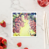 Serviette En Papier Luxueux Motif Red Grape (En situation)