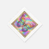 Serviette En Papier Luxury Rainbow Glitter Butterfly Party Paper (Coin)