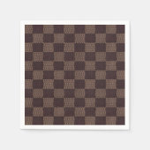 Serviette En Papier LV inspiré à damiers serviettes (Devant)