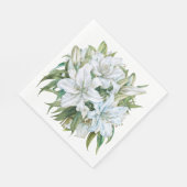 Serviette En Papier Lys Blanc (Coin)