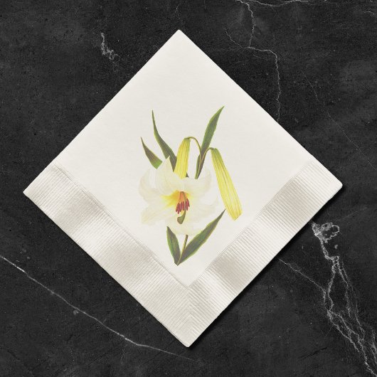 Serviette En Papier Lys blanc vintage