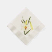 Serviette En Papier Lys blanc vintage (Coin)