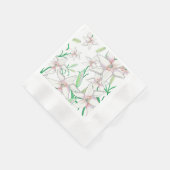 Serviette En Papier Lys blancs (Coin)