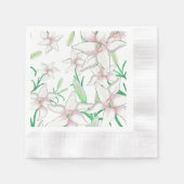 Serviette En Papier Lys blancs (Devant)