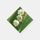 Serviette En Papier Lys blancs de la vallée (Convallaria majalis) (Coin)