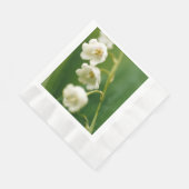 Serviette En Papier Lys blancs de la vallée (Convallaria majalis) (Coin)