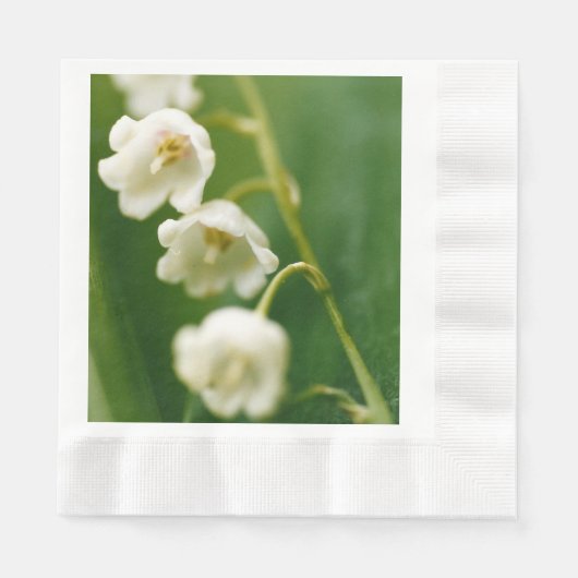 Serviette En Papier Lys blancs de la vallée (Convallaria majalis) (Devant)