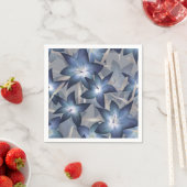 Serviette En Papier Lys bleus (En situation)