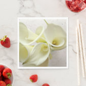 Serviette En Papier Lys calcaires blancs d'en haut (En situation)