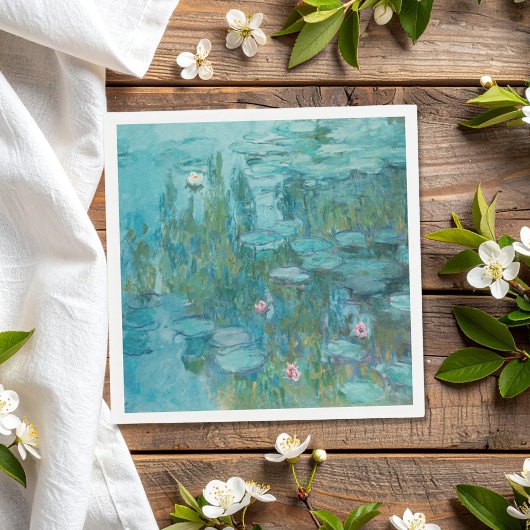 Serviette En Papier Lys d'eau Claude Monet