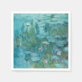 Serviette En Papier Lys d'eau Claude Monet (Devant)