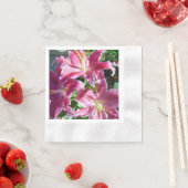 Serviette En Papier lys stargazers (En situation)