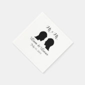 Serviette En Papier M. et M. Mariage Napkins (Coin)