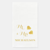 Serviette En Papier M. et Mme. (Devant)