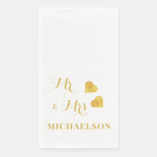 Serviette En Papier M. et Mme. (Devant)