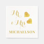 Serviette En Papier M. et Mme (Devant)