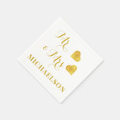 Serviette En Papier M. et Mme (Coin)