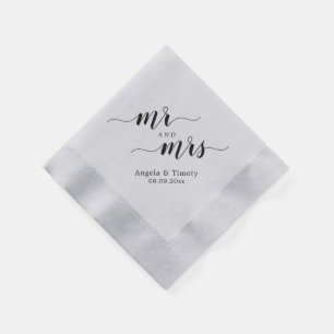 Serviette En Papier M. et Mme mariage