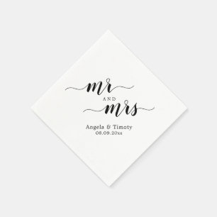 Serviette En Papier M. et Mme mariage