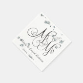 Serviette En Papier M. et Mme. | Serviettes Confetti en diamant (Coin)
