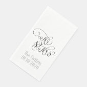 Serviette En Papier M. & Mme (Coin)