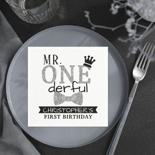 Serviette En Papier M. ONEderful 1er anniversaire
