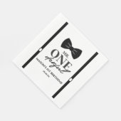 Serviette En Papier M. ONEderful Bowtie Première fête d'anniversaire (Coin)
