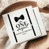 Serviette En Papier M. ONEderful Bowtie Première fête d'anniversaire