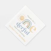 Serviette En Papier M. Onederful Boys 1er Anniversaire Party Napkins (Coin)