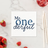Serviette En Papier M. Onederful Party Napkins (En situation)