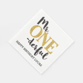 Serviette En Papier M. ONEderful White Luncheon Papier serviettes (Coin)