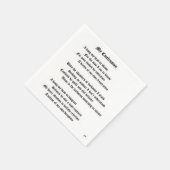 Serviette En Papier Ma confession (Coin)