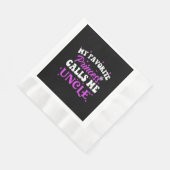 Serviette En Papier Ma Princesse Préférée M'appelle Oncle (Coin)