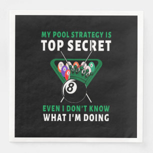 Serviette En Papier Ma stratégie de billard est même
