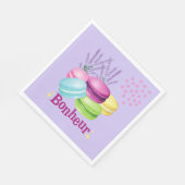 Serviette En Papier Macarons français (Coin)
