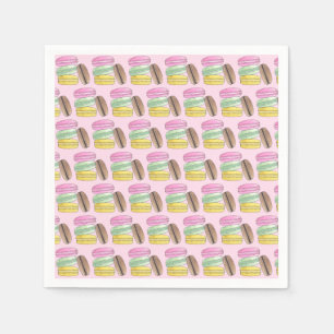 Serviette En Papier Macarons Pâtisserie Cookies Macarons Pâtisserie Fr