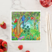 Serviette En Papier Macaw Parrot Art Jungle Papier (En situation)