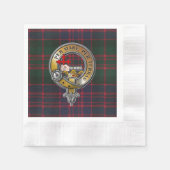 Serviette En Papier MacDonald Tartan & Badge (Devant)