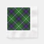 Serviette En Papier MacDonald tartan bleu vert plaid (Devant)