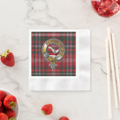 Serviette En Papier MacDougall Tartan & Badge (En situation)