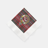 Serviette En Papier MacDougall Tartan & Badge (Coin)