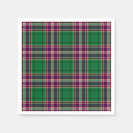 Serviette En Papier MacFarlane Chasse Tartan Imprimer (Devant)