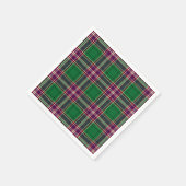 Serviette En Papier MacFarlane Chasse Tartan Imprimer (Coin)
